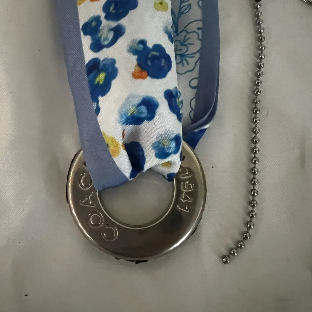 Two Coach Silver Grommets Circular Accessories/Bag Charms